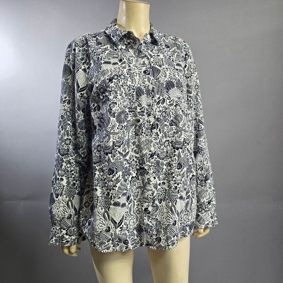 Charter club large linen top R3 - Picture 1 of 5